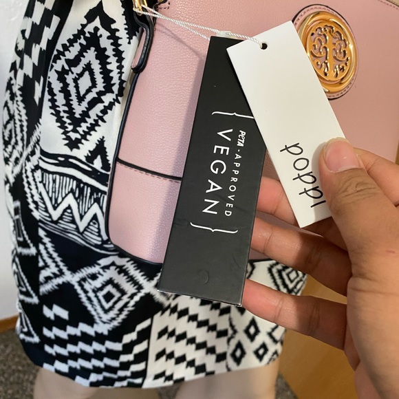 PINK CROSSBODY BAG -VEGAN - Picture 6 of 6